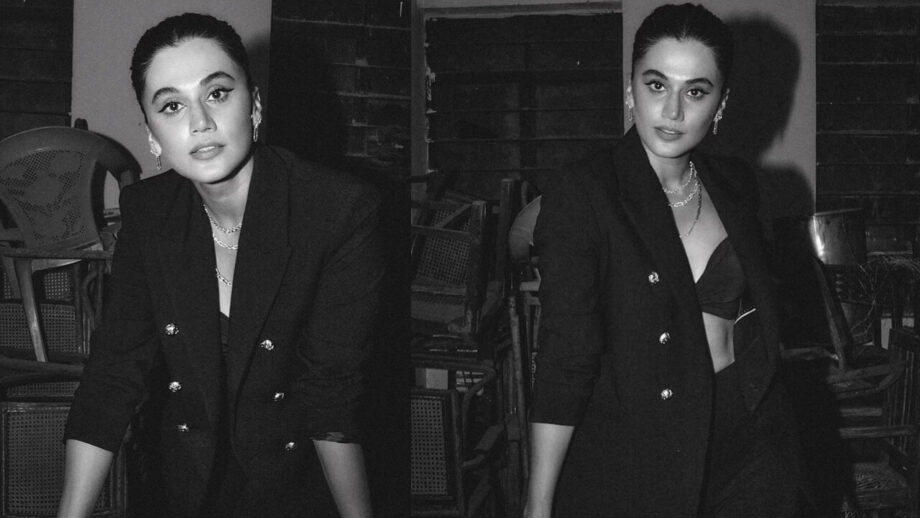 Taapsee Pannu Flaunts Her Bossy Look In All-Black Attire, See Pics 773917