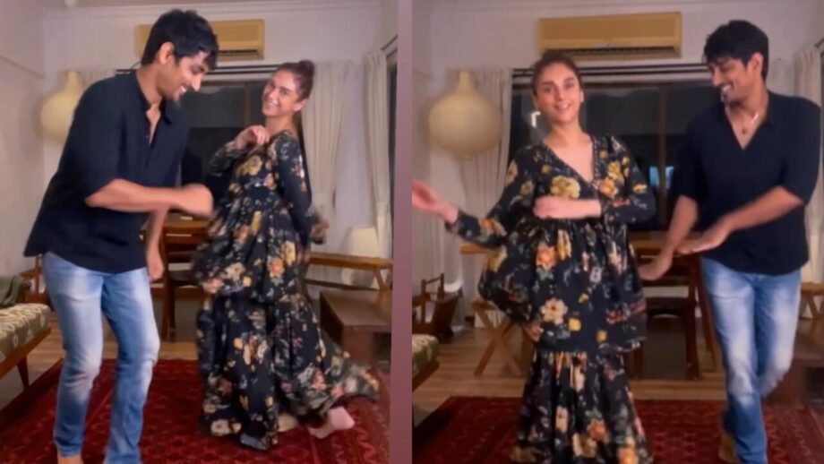 Watch: Aditi Rao Hydari dances on viral reel trend with actor Siddharth, video goes viral 777955