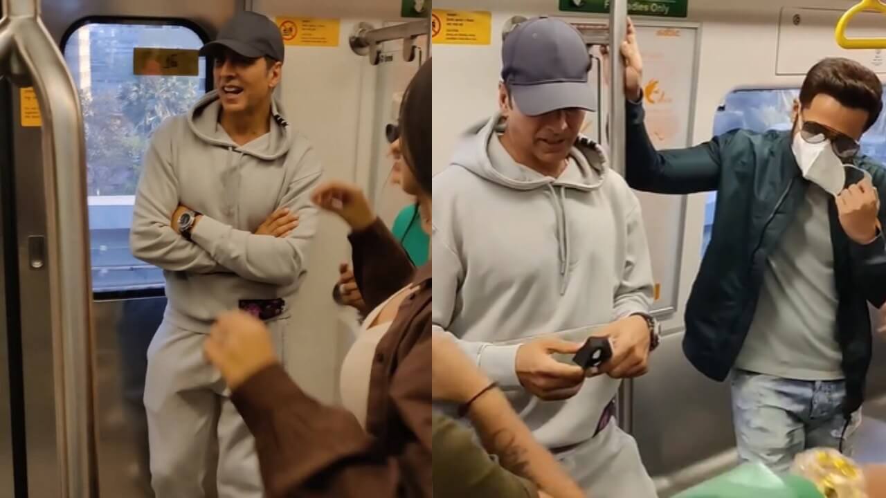 Watch: Akshay Kumar and Emraan Hashmi spotted taking metro ride in Mumbai, see video 773136