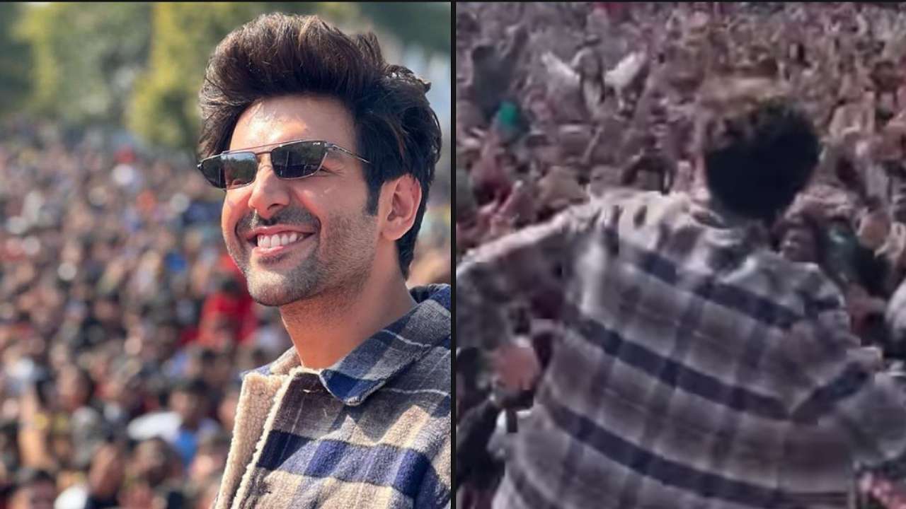 Watch: Kartik Aaryan receives unconditional love during Shehzada promotions in Delhi, video goes viral 768149