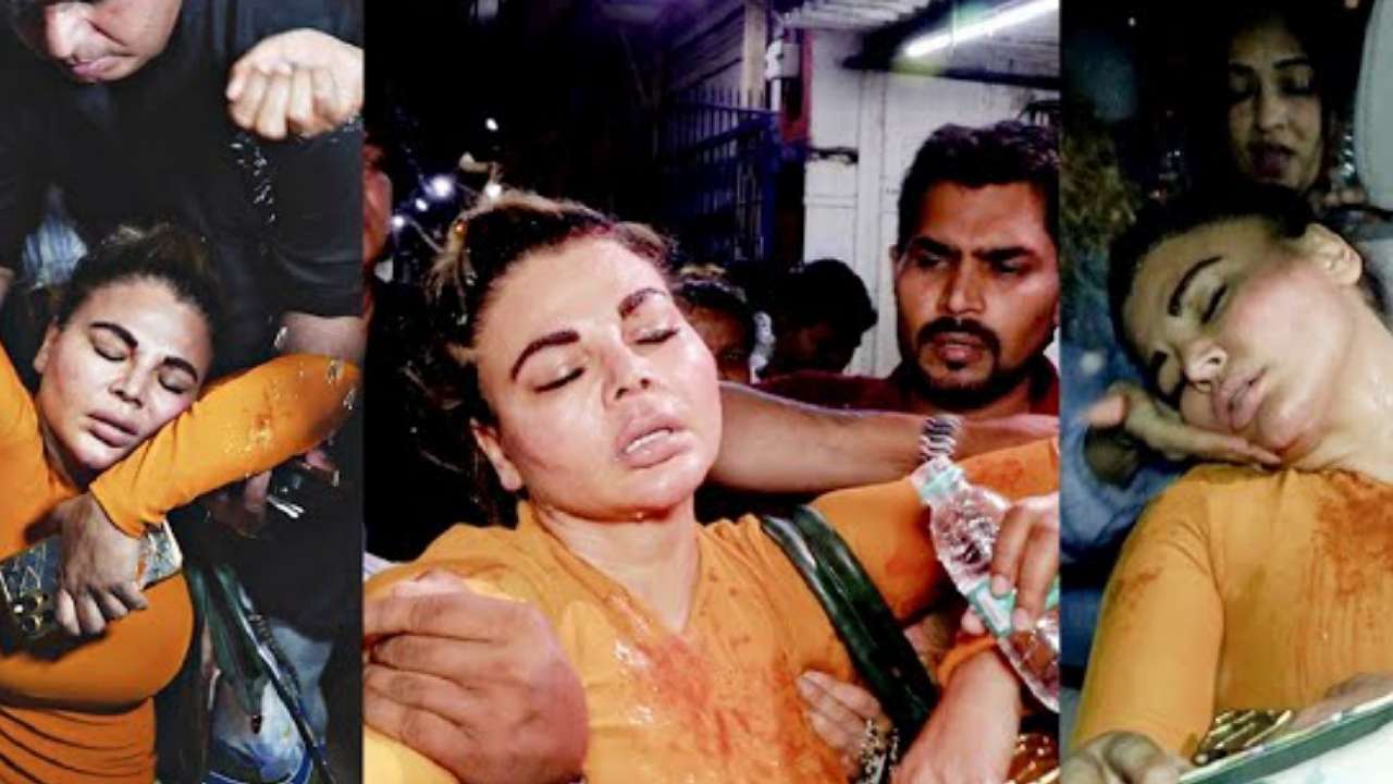 Watch: Rakhi Sawant faints and falls outside police station after husband Adil Khan Durrani's arrest, video goes viral 769080