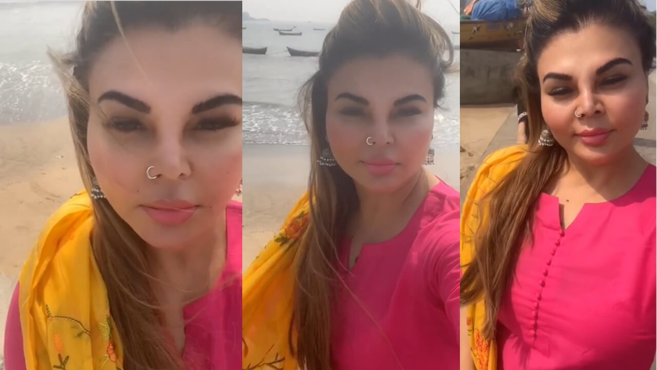 Watch: Rakhi Sawant Shares An Emotional Video Of Herself In Pink Salwar Suit Outfit 770456