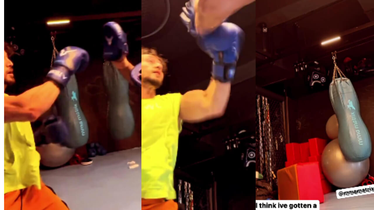 Watch: Tiger Shroff Impresses Us With His Boxing Skills In Yellow And Orange Outfit, See Video! 775245