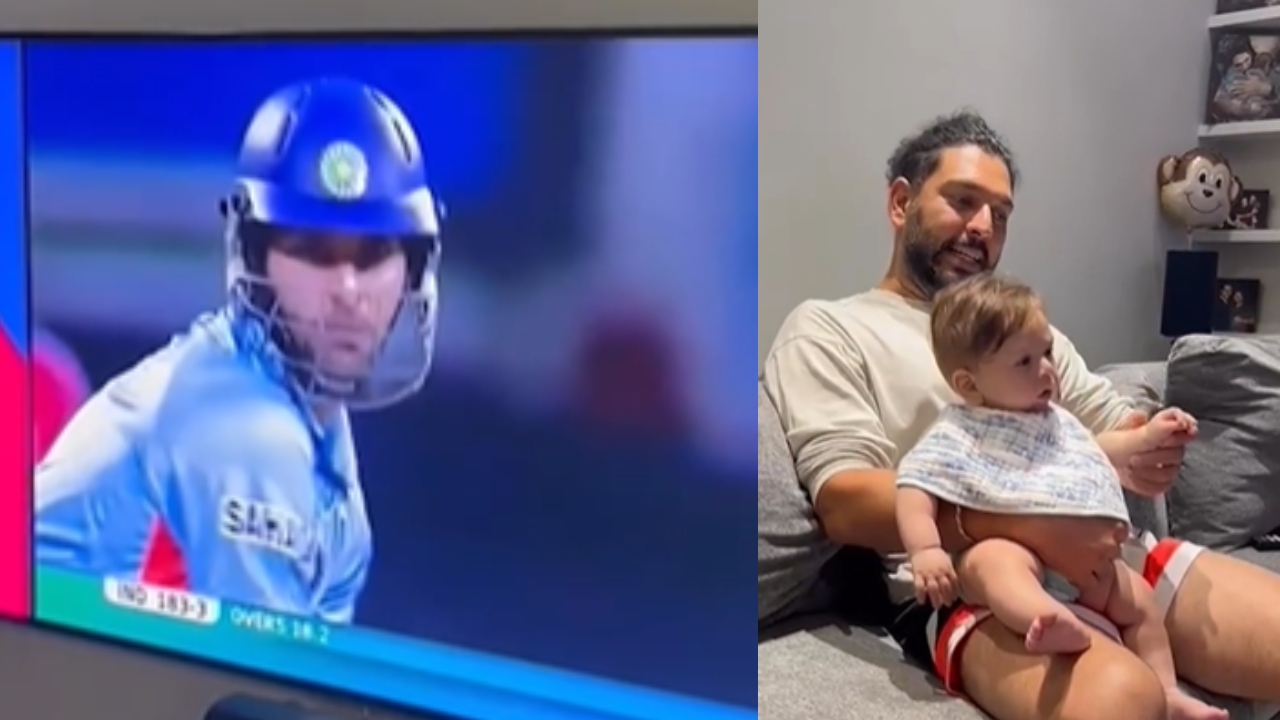 Watch: Yuvraj Singh cherishes his career reminiscences with son Orion 770896