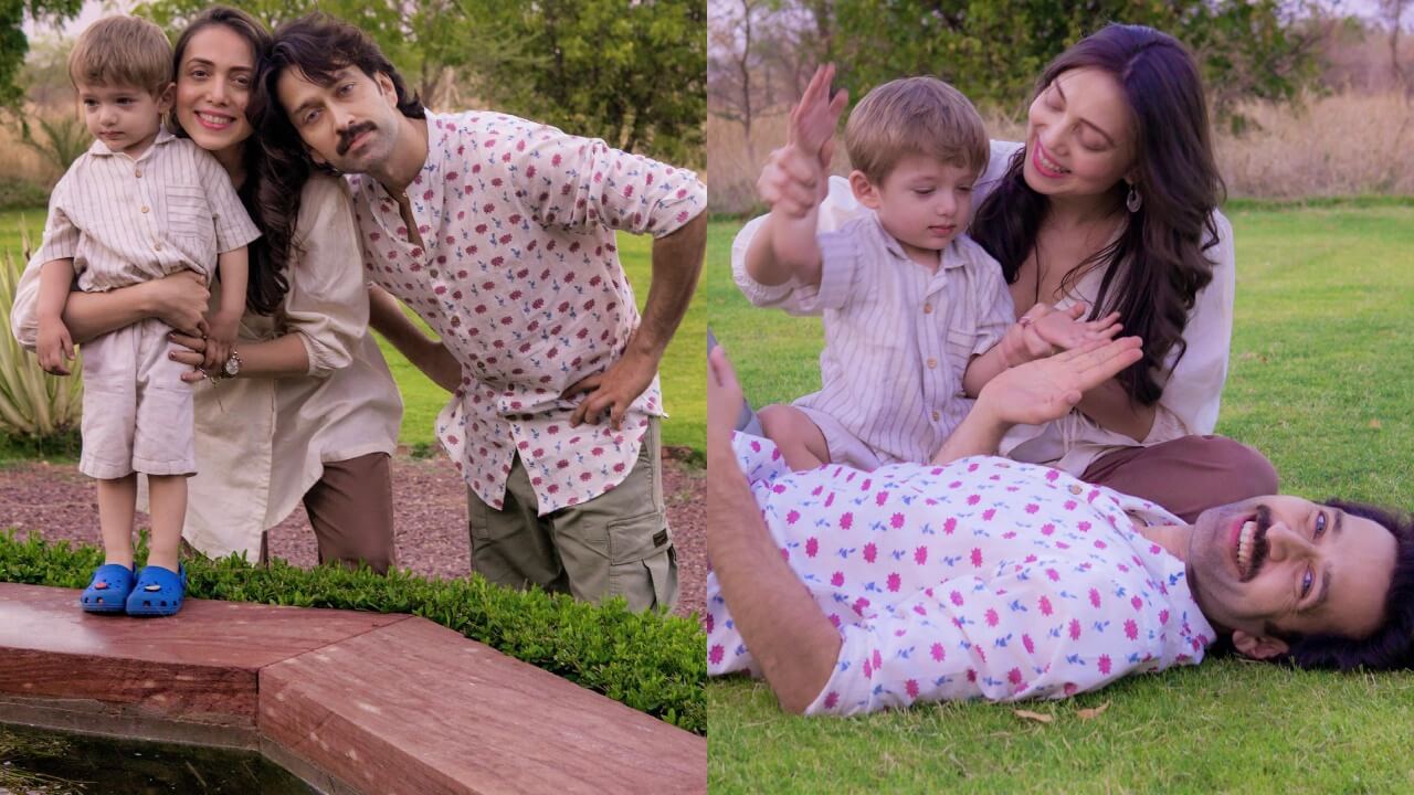 Adorable: Nakuul Mehta shares family photodump with son Sufi and wife Jankee 788205