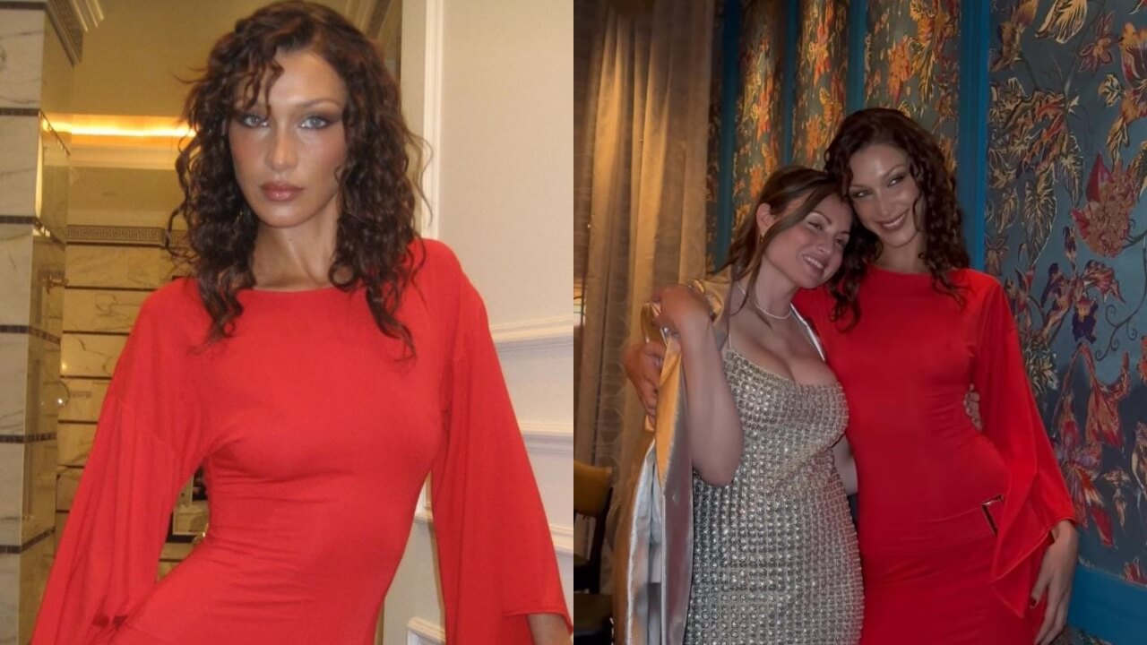 Bella Hadid prompts hotness in red bodycon, see pics
