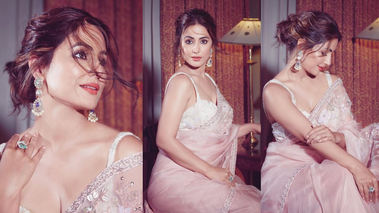 Check Out: Hina Khan Ups Her Ethnic Game As She Flaunts In Sheer Saree Outfits 781955
