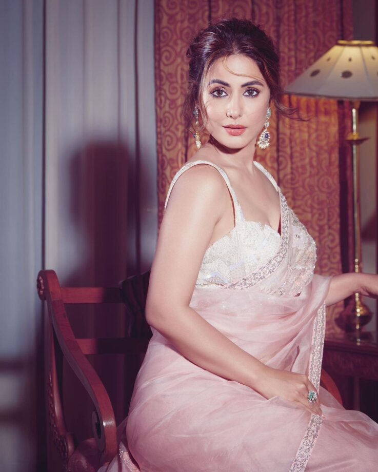Check Out: Hina Khan Ups Her Ethnic Game As She Flaunts In Sheer Saree Outfits 781950