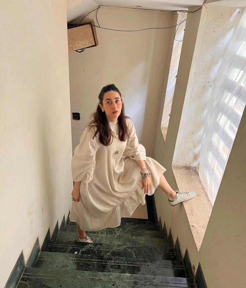 Check Out: Karisma Kapoor Shows Her Ultimate Fashion In A Off-White Midi Dress 779331