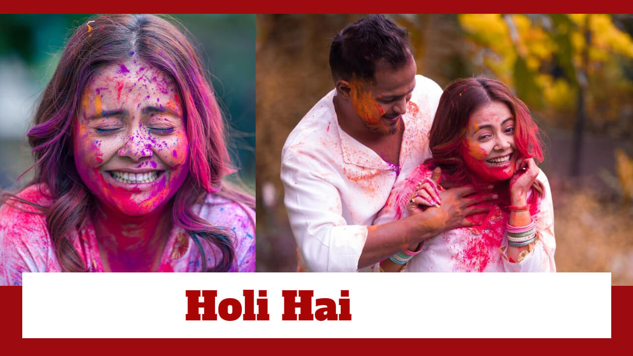 Devoleena Bhattacharjee Enjoys Playing With Colours This Holi with Her Husband 783194