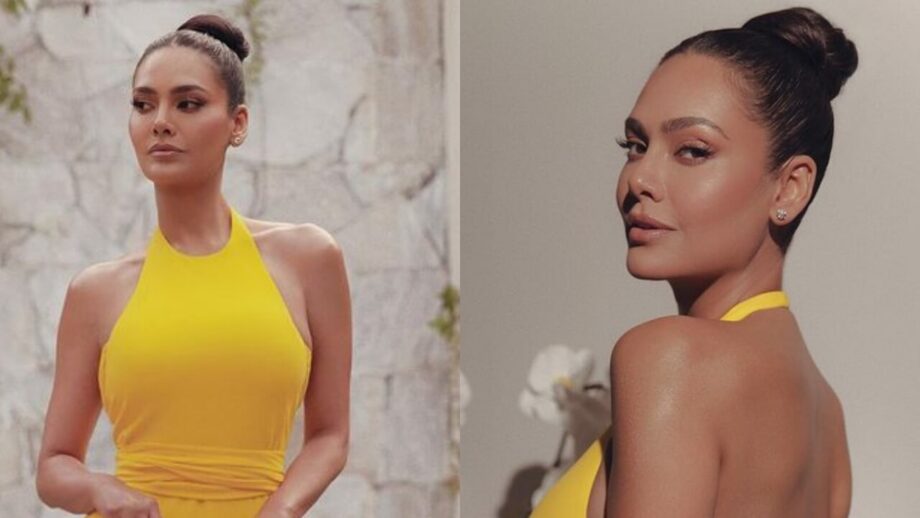 Esha Gupta is all about yellow sunflower vibes, check out sizzling snap 784550