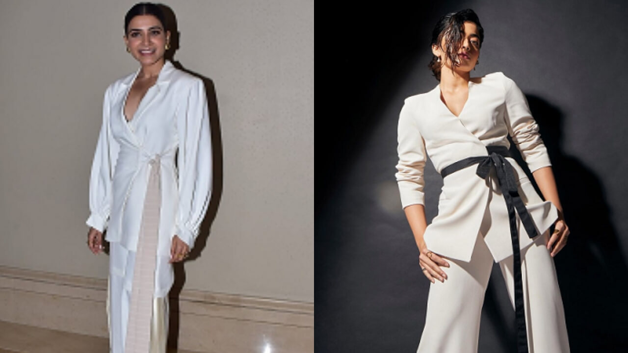 Fashion Face-Off: Rashmika Mandanna Or Samantha Ruth Prabhu; Who Styled Their Tie-Waist Blazer Better? 778578