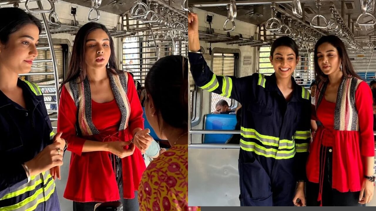From Star Plus' Upcoming Masaledaar Show Chashni, Sisters Roshni and Chandani Embarked On A Train Journey To Promote Their Show and Enteracted With The Commuters 781830