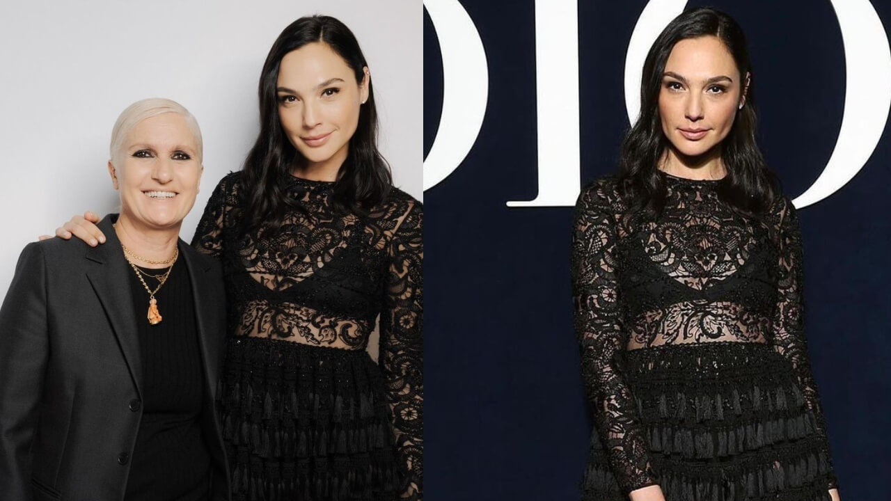 Gal Gadot Looks Bombshell In A Black Lace Dress; Check Now! 779292