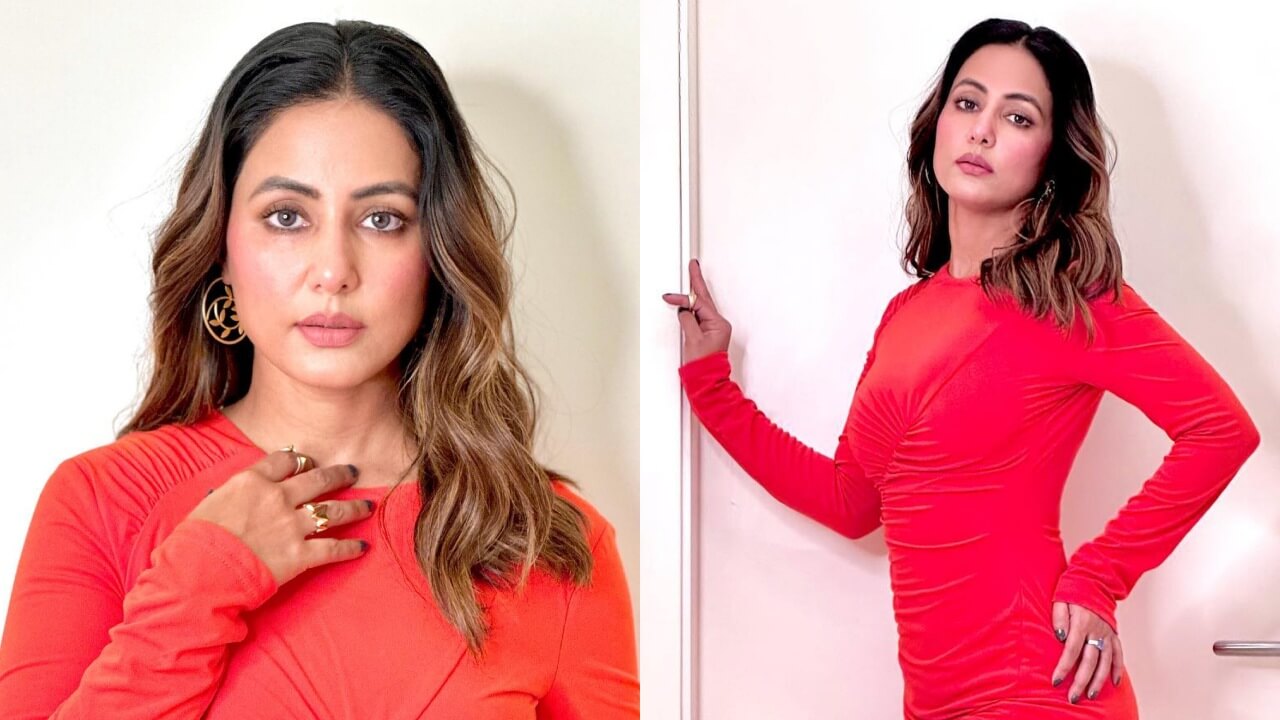 Hina Khan is ultimate slayer in curvaceous bodycon dress, see sensuous photodump