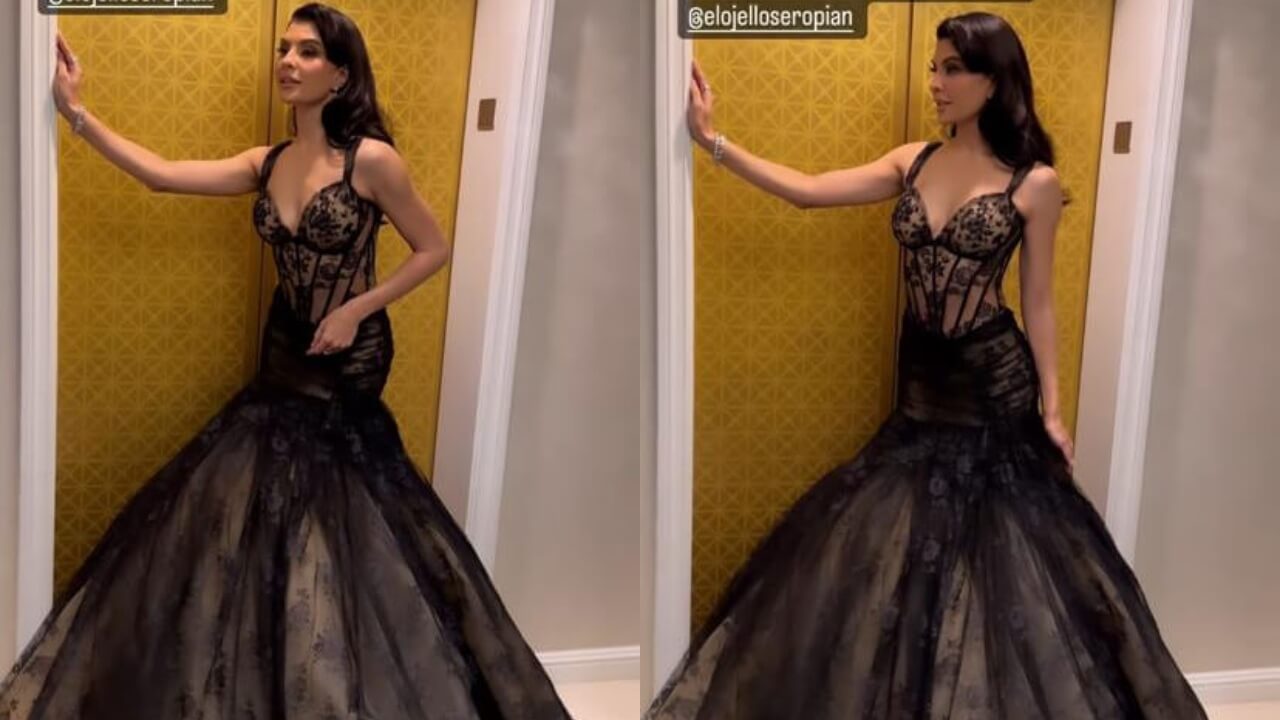 Jacqueline Fernandez kills it with sultry look in black see-through dress, check out 786470