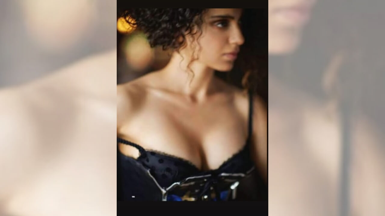 Kangana Ranaut guidelines in black deep neck corset armour, see pic |  MSN News