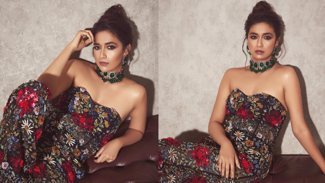 Keerthy Suresh Looks Bombshell In A Multicoloured Floral Printed Jumpsuit 786148