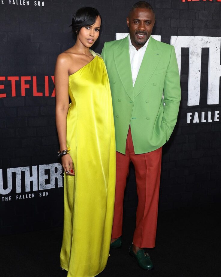 Luther: The Fallen Sun Premiere: Idris Elba and his wife Sabrina play with pastels, see pic 782522