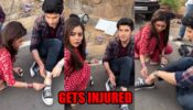 Paras Kalnawat gets injured on the sets of Kundali Bhagya, co-star Sana Sayyad nurses his wound 790952