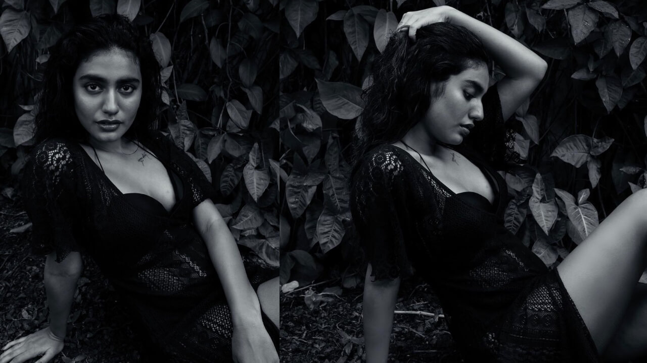 Priya Prakash Varrier Drops Sensuous Picture In Monochrome Outfit 780824