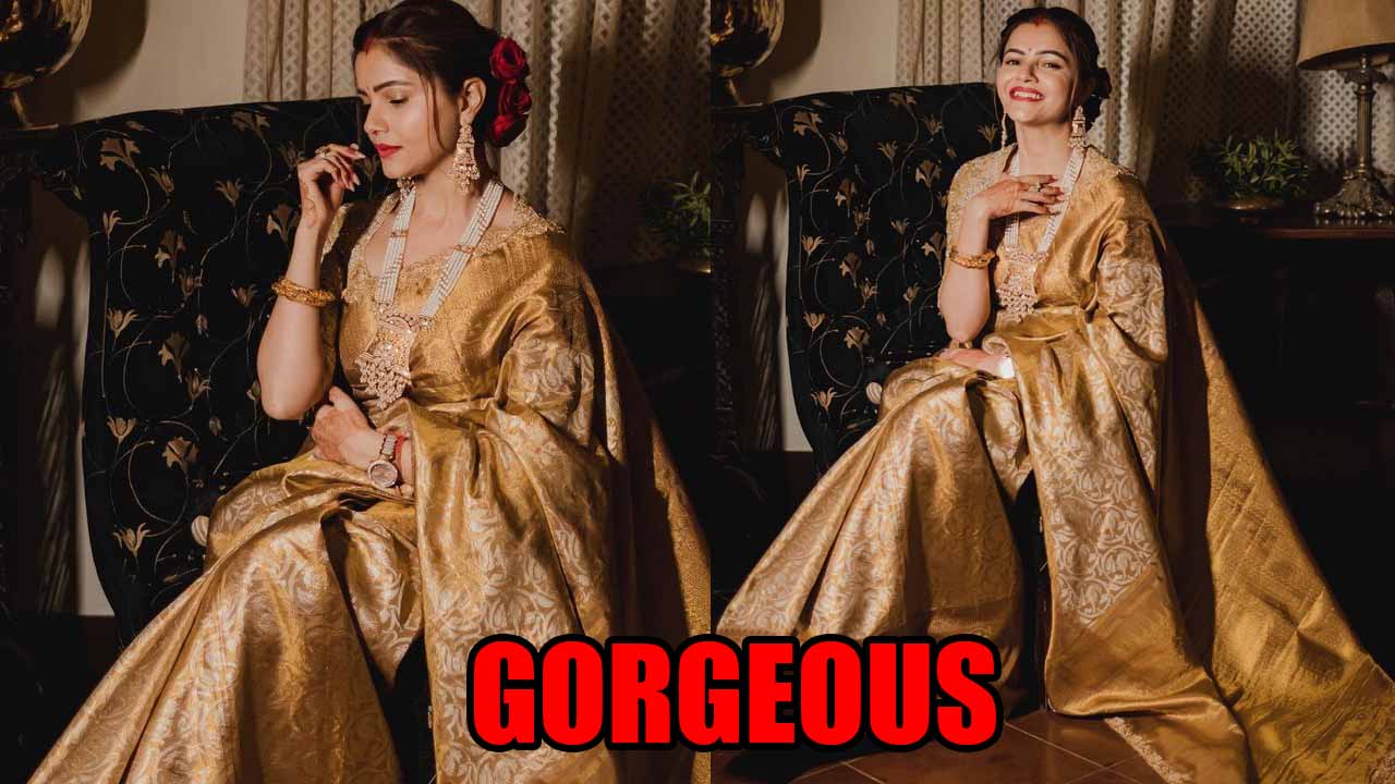 Rubina Dilaik Exudes Elegance In Golden Kanjeevaram Saree, Fans Call Her ‘TV Ki Aishwarya Rai’ 785825