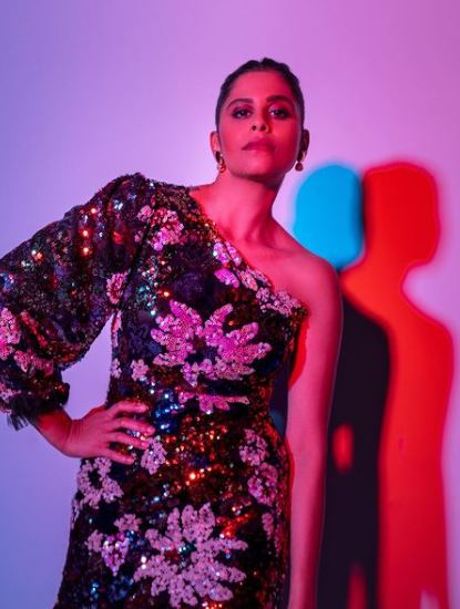 Sai Tamhankar Poses In A Hot One-Shoulder Sequin Mini Dress; Wishes All Happy Holi 781835