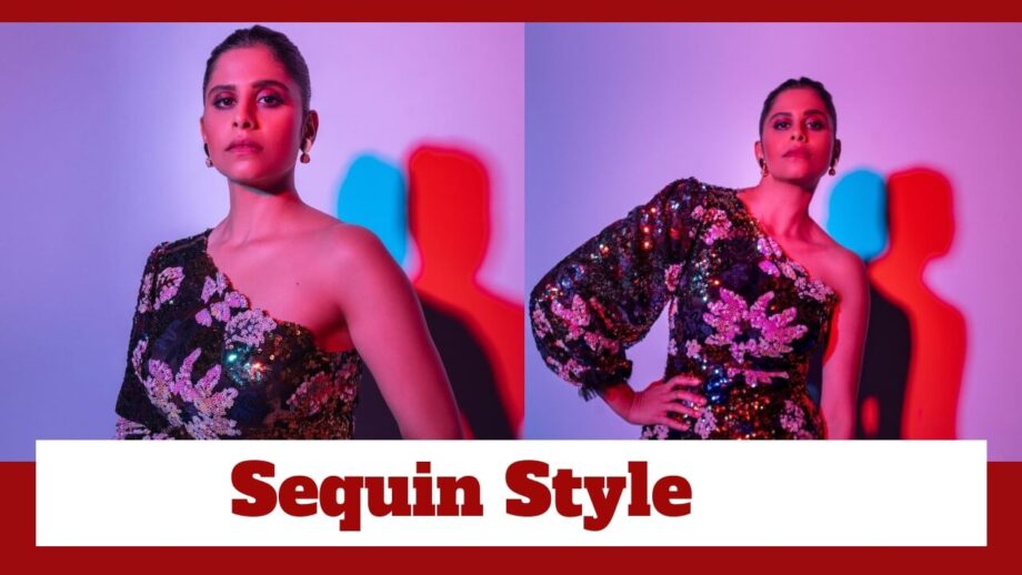 Sai Tamhankar Poses In A Hot One-Shoulder Sequin Mini Dress; Wishes All Happy Holi 781836