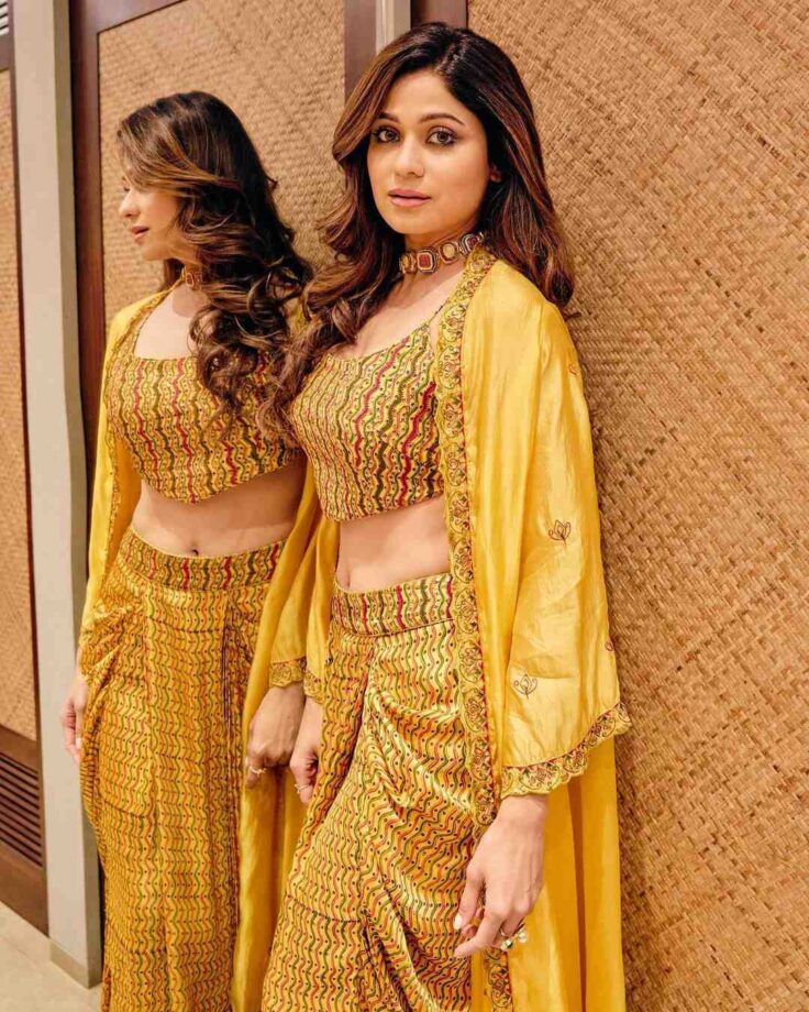 Shamita Shetty Shows Her Sartorial Style In All-Yellow Outfits; See Pics 779870