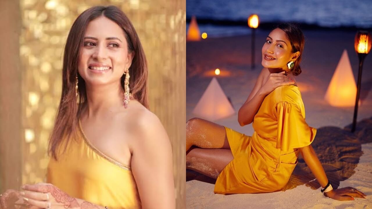 Surbhi Chandna or Sargun Mehta: Who do you think aced in one-shoulder yellow outfit? 787204