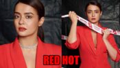 Surveen Chawla looks glamorous in red plunging neckline pantsuit, see pics 788525