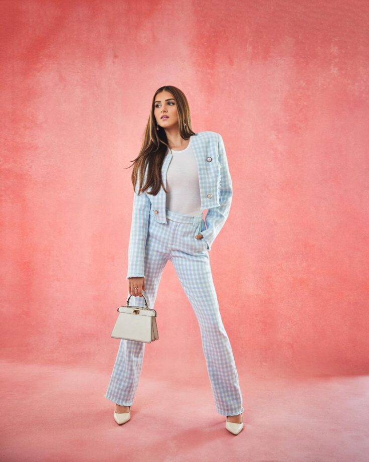 Tara Sutaria Looks Uber Cool In A Checkered Jacket And Pant Outfit 784872