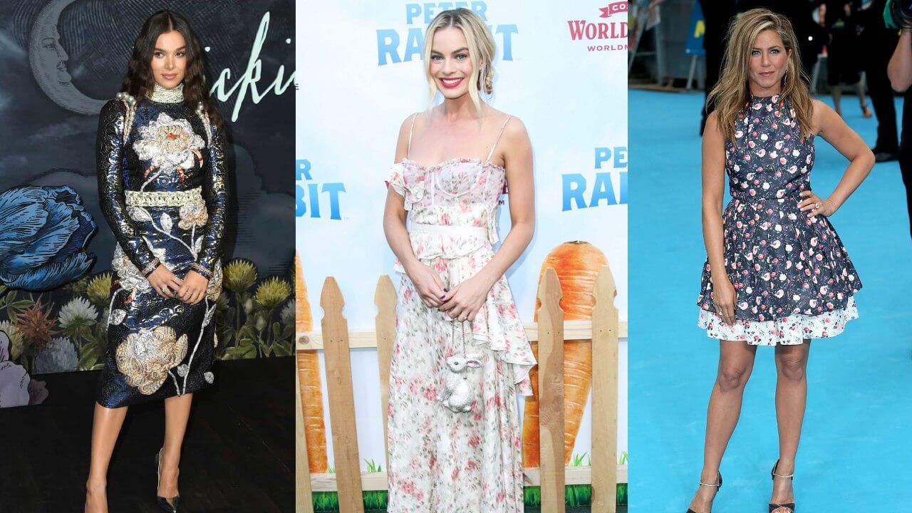 The floral fashion tales of Hailee Steinfeld, Margot Robbie, and Jennifer Aniston 783649
