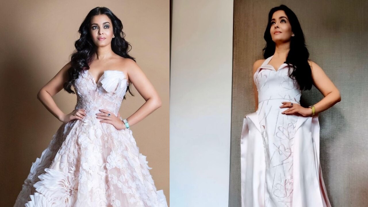Aishwarya Rai Looks Like A Dream As She Walks In A Feathery White Gown At  The Cannes | HerZindagi
