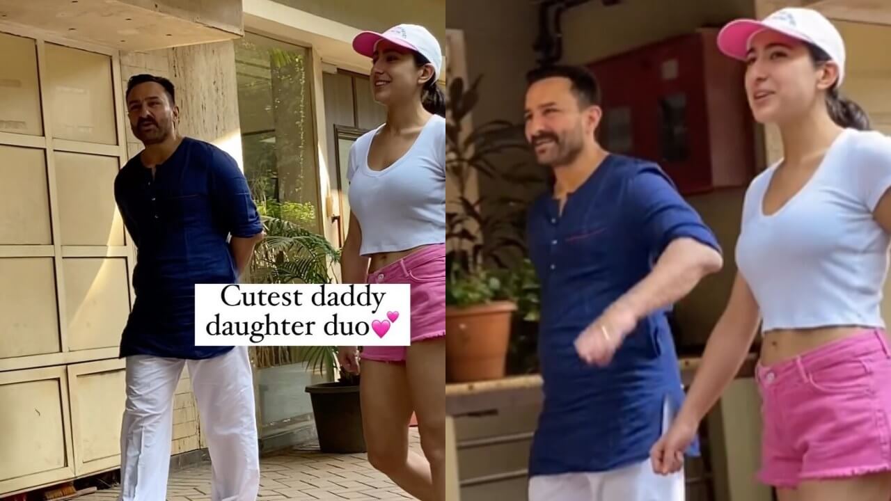 Viral Video: Saif Ali Khan and daughter Sara Ali Khan's cute moment is father-daughter bonding goals 783385