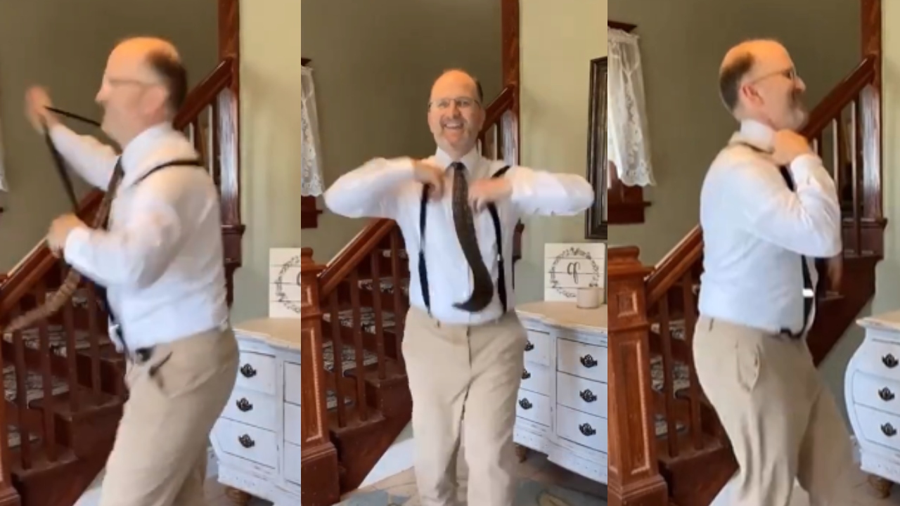Viral Video: US Dancing Dad Ricky Pond Grooves To Naatu Naatu; Nails With Foot Step