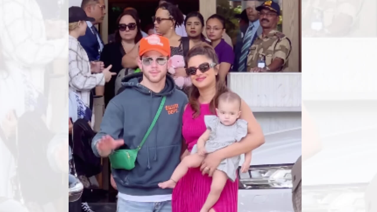 Watch: Priyanka Chopra And Nick Jonas Arrive In Mumbai For The First Time With Baby Malti 792161