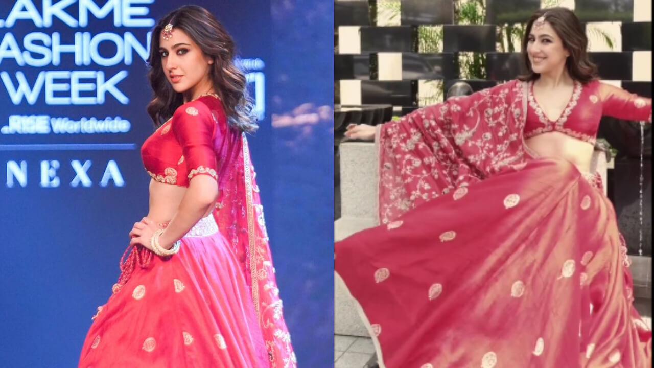 Watch: Sara Ali Khan's Video In A Red Lehenga Outfit Says, 'Phool Trying To Bloom' 784152