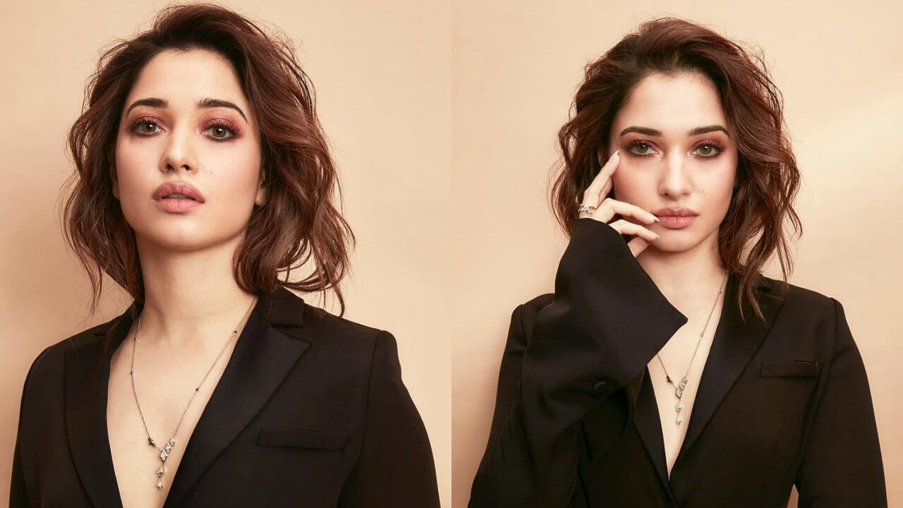 Watch: Tamannaah Bhatia glams up like goddess in chic black ensemble for an event 789806