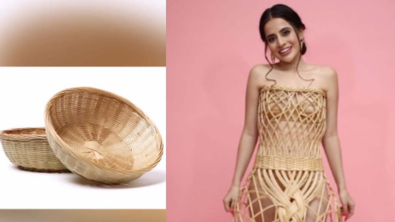 Watch: Urfi Javed's Video, From Wooden Basket To Strapless Dress 783743