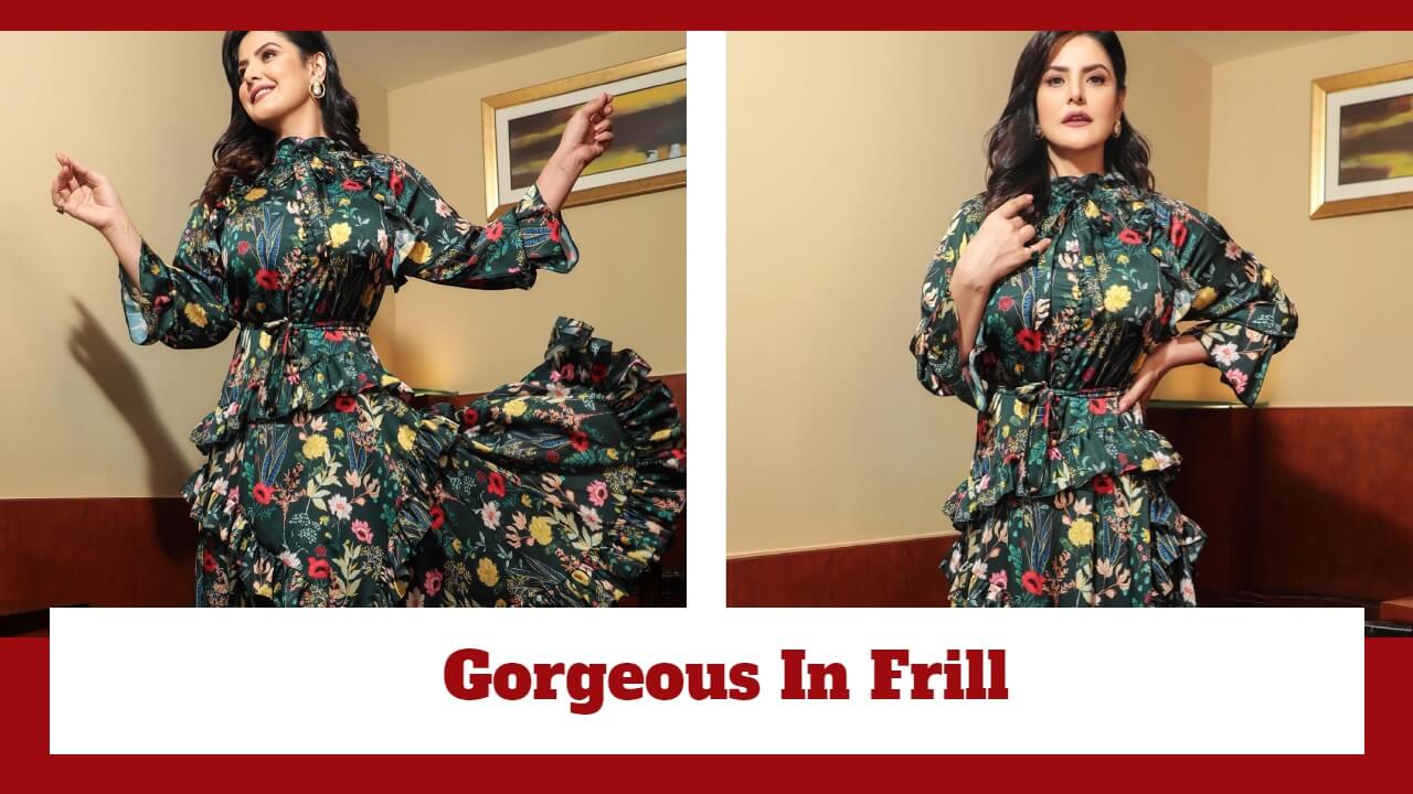 Zareen Khan Looks Amazingly Gorgeous In This Frill Dress; Check Here 779509