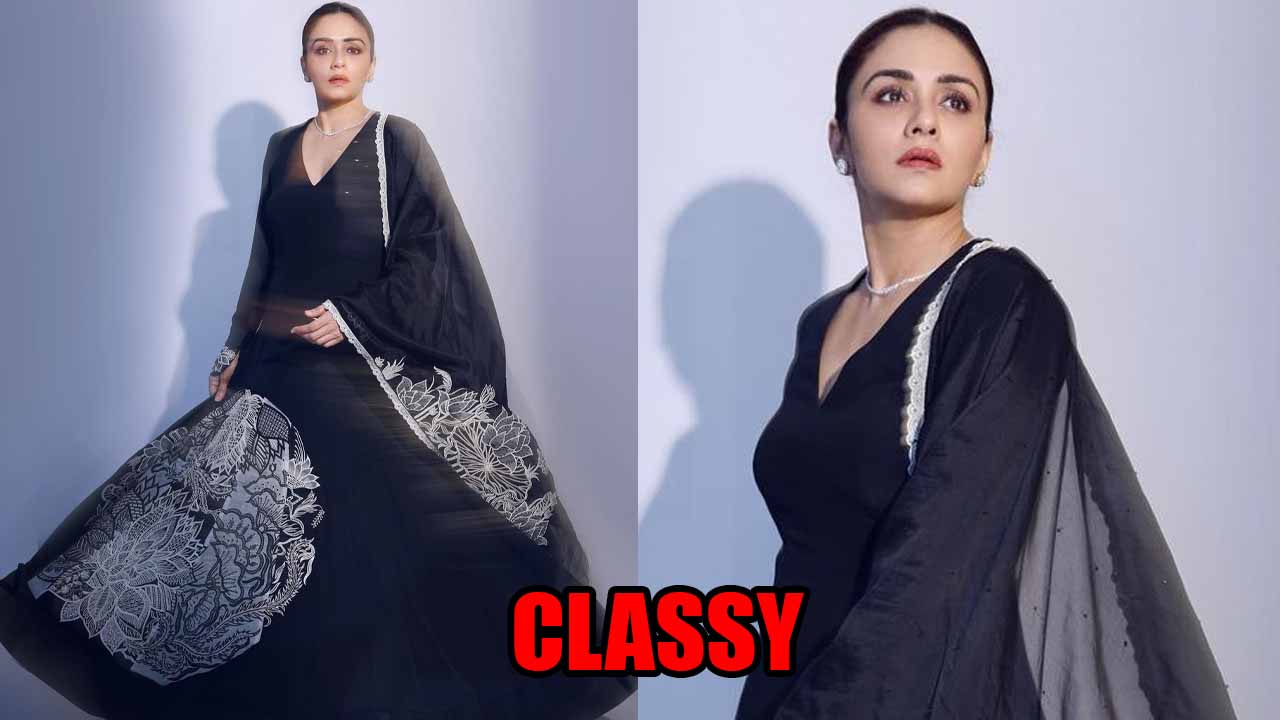 Amruta Khanvilkar Looks Breathtaking Classy In Black Anarkali Dress, See Photos 793692