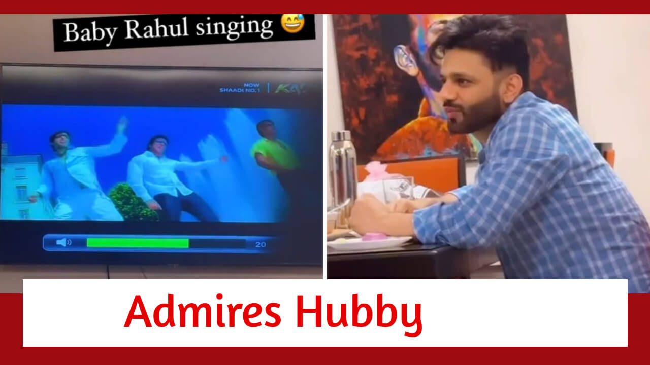 Bade Achhe Lagte Hain Fame Disha Parmar Admires Hubby Rahul Vaidya's Baby Version On TV 799724