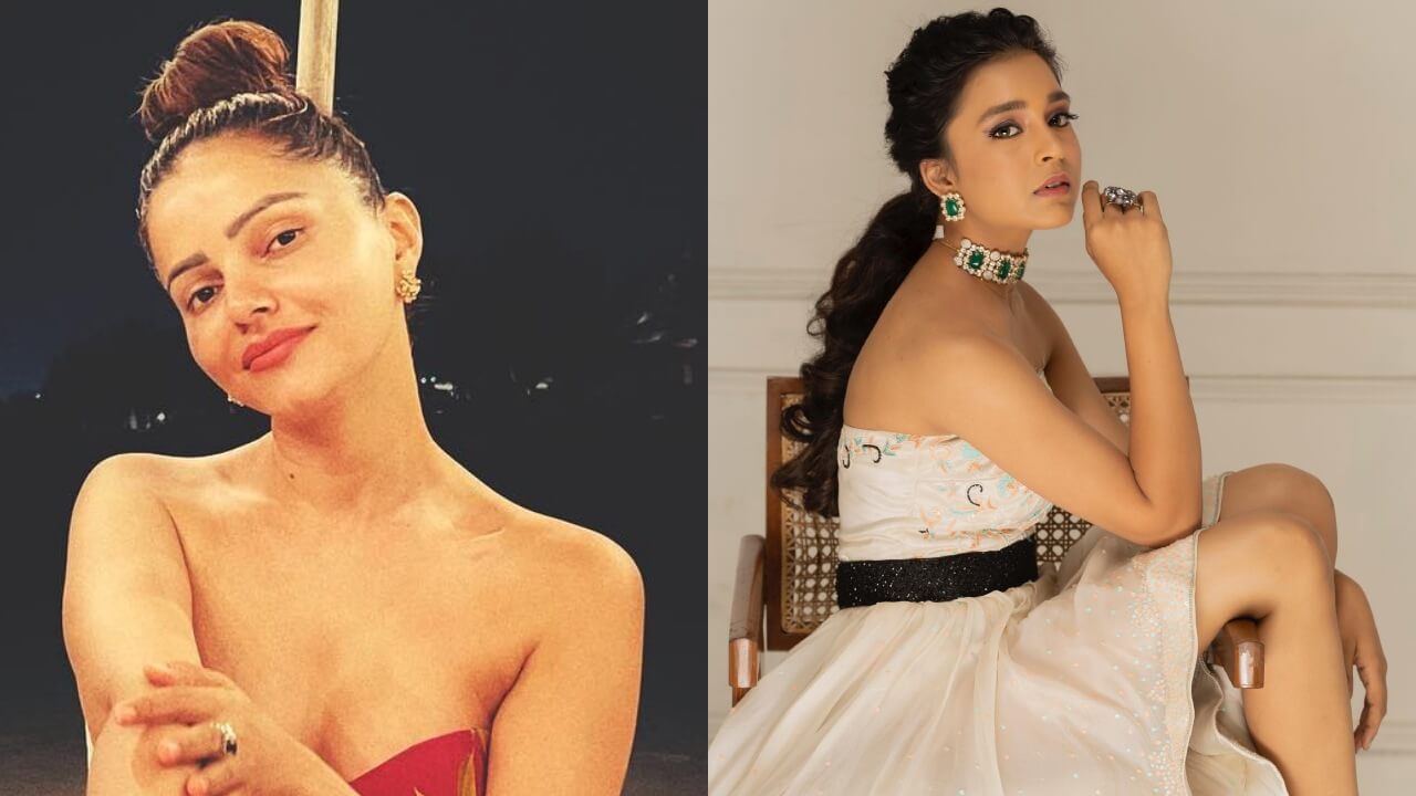 Bigg Boss Babes: Rubina Dilaik and Sumbul Touqeer Khan dazzle in off-shoulder strapless outfits, check out 802258