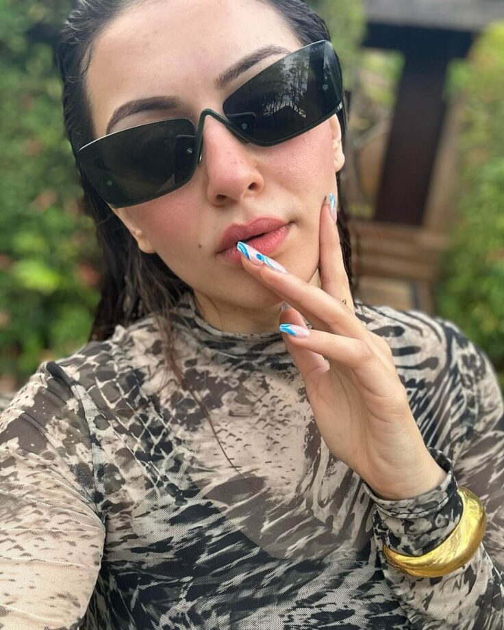 Check Out Who Is Hansika Motwani Looking At In Black Glasses? 795056