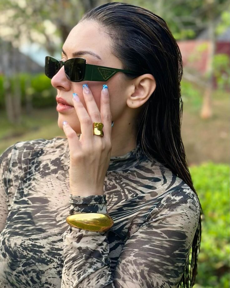 Check Out Who Is Hansika Motwani Looking At In Black Glasses? 795057