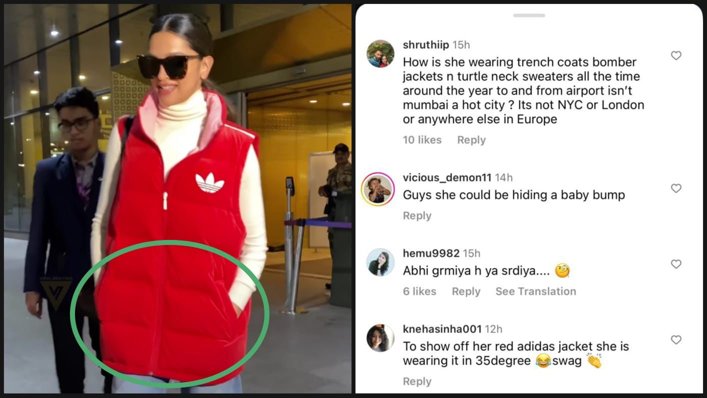 Deepika Padukone wears bomber jacket in 35 degree temperature in Mumbai, netizen says, 