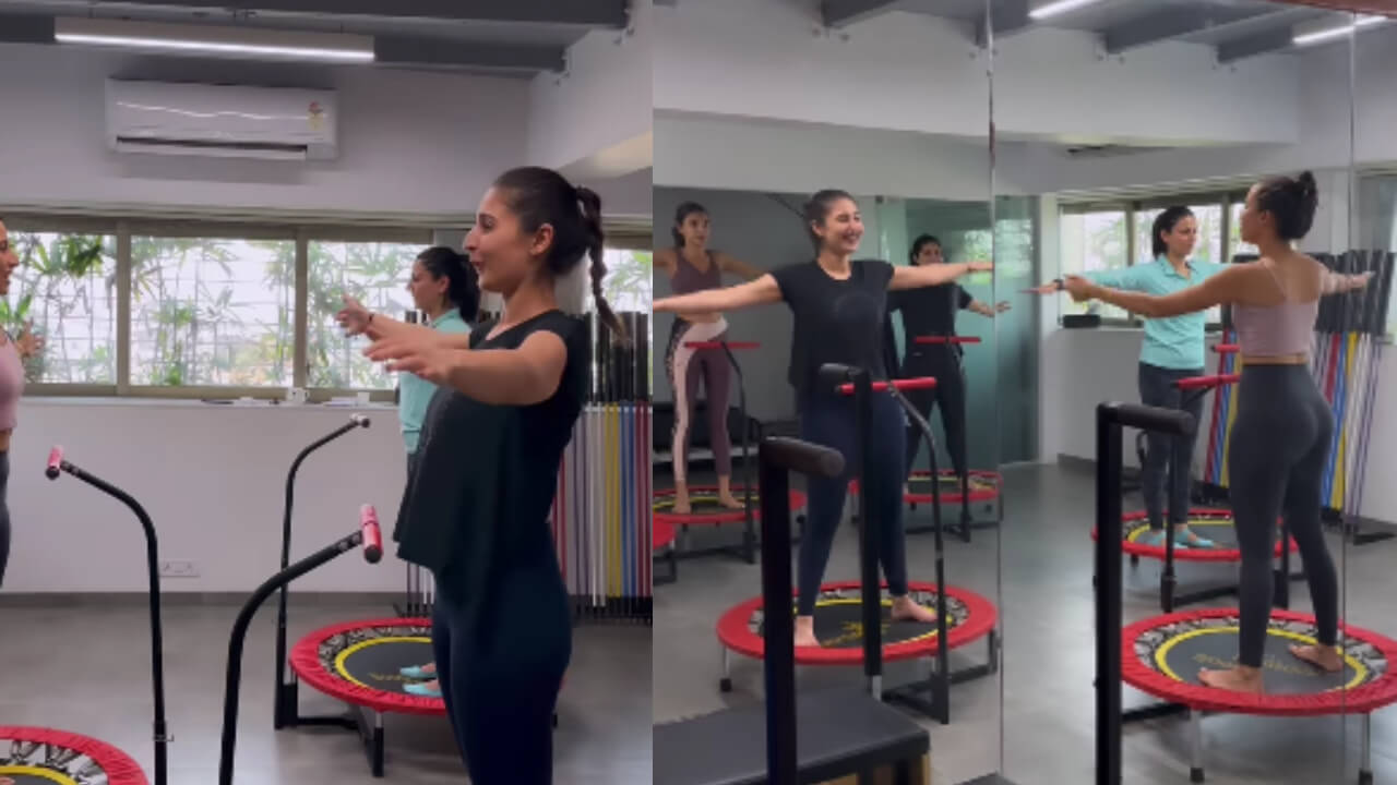Dhvani Bhanushali working out on trampoline is fitness goals, watch 799792