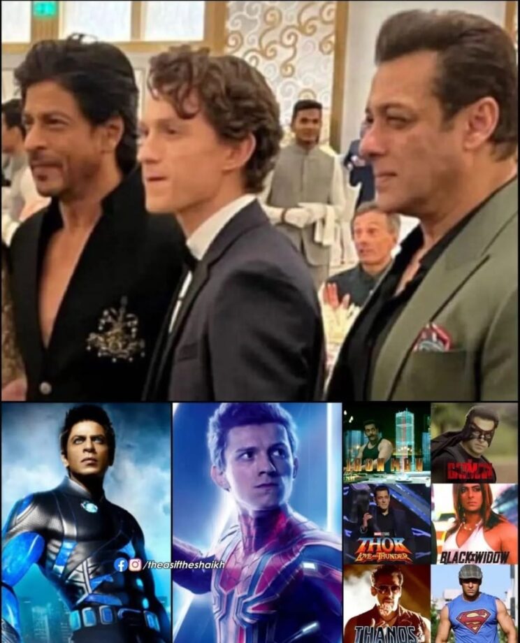 Fans want trio of Salman Khan, Tom Holland, and Shah Rukh Khan to come together for superhero multiverse 793373