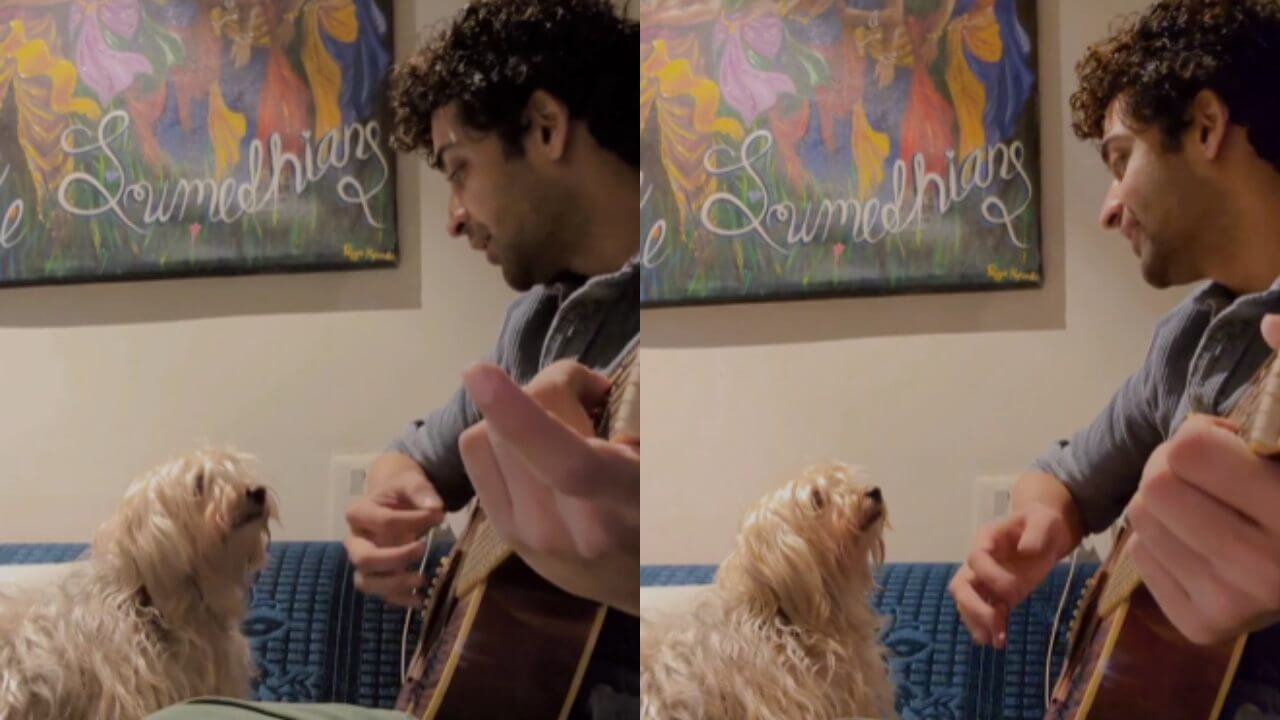 How Cute: Sumedh Mudgalkar plays guitar for his adorable pet dog, see full video 793919